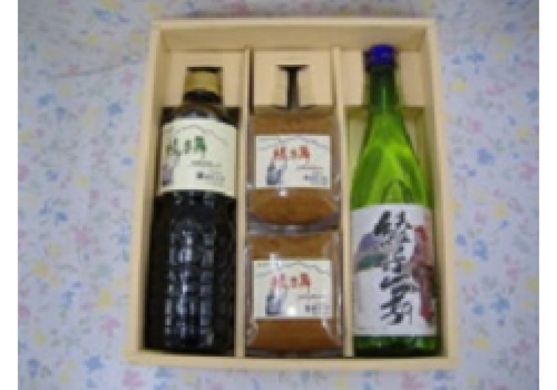 ナカトウオリジナル「綾子舞」地酒・醤油・味噌セット